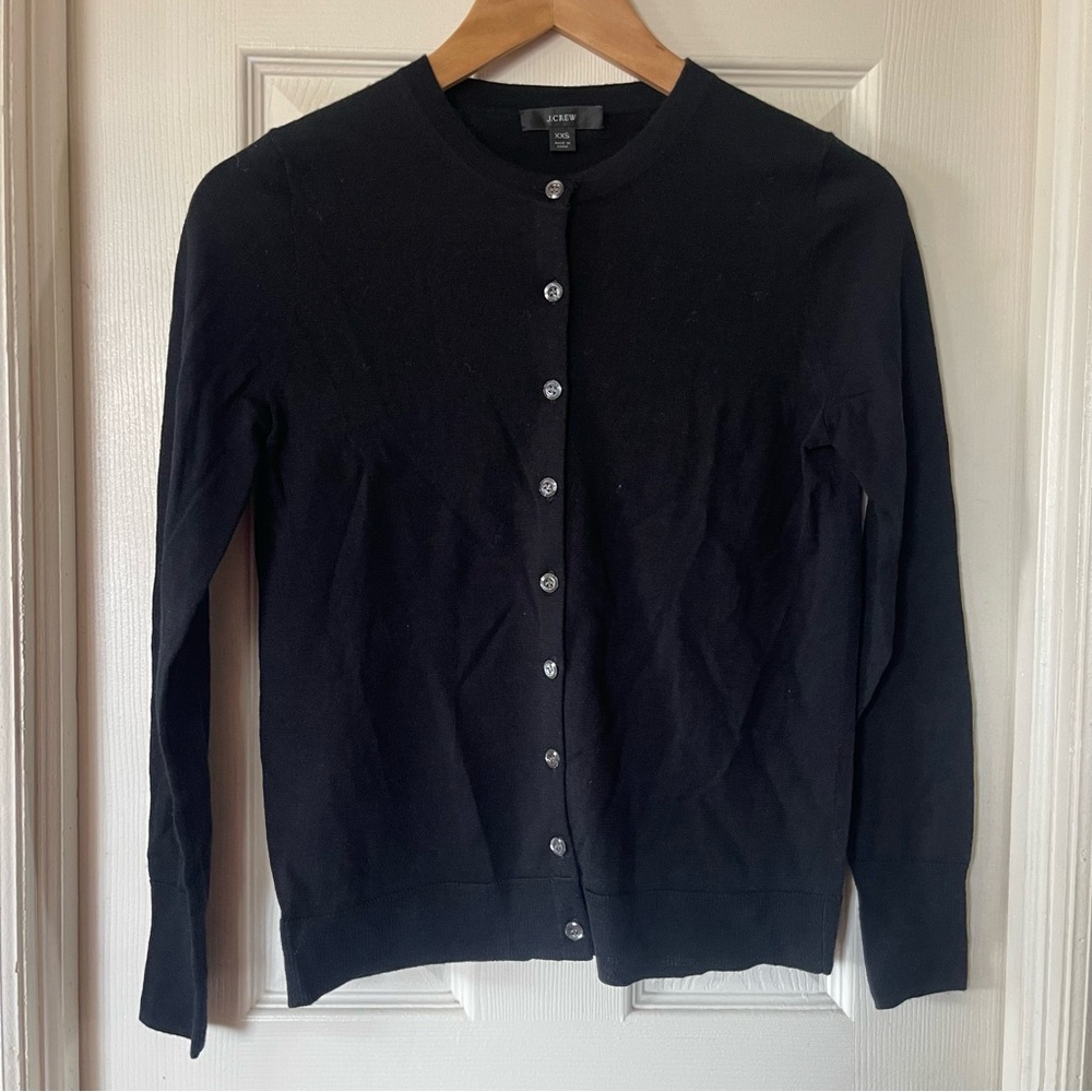 J. Crew Black Button-Up Cardigan